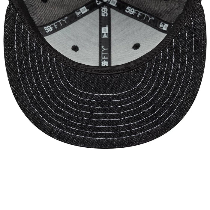 This is a  New Era Denim Black 59FIFTY Fitted Cap 6