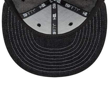 This is a  New Era Denim Black 59FIFTY Fitted Cap 6