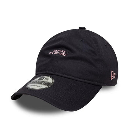 This is a  New Era Slogan Navy 9TWENTY Adjustable Cap 1