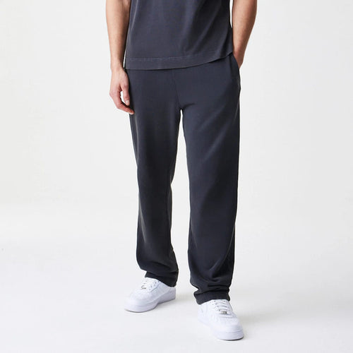 The Male model is wearing  New Era Washed Black Straight Leg Joggers 3
