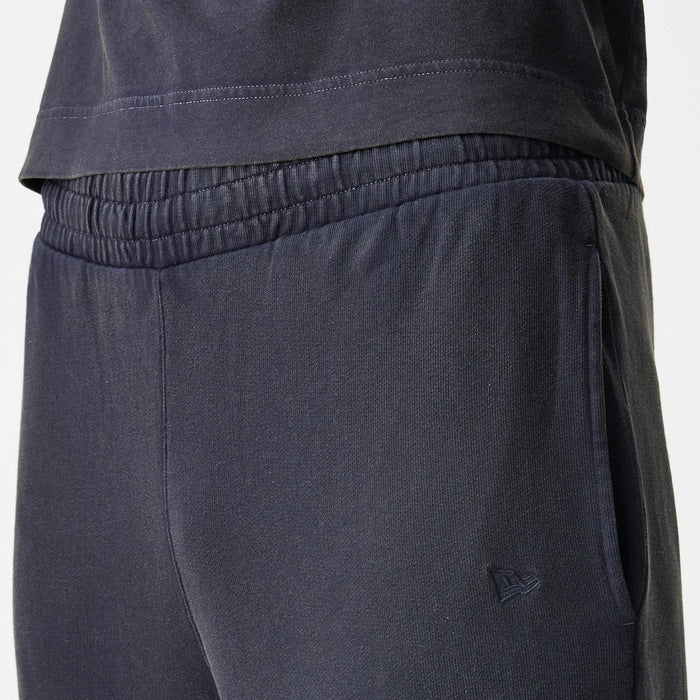 The Male model is wearing  New Era Washed Black Straight Leg Joggers 6