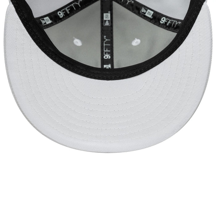 This is a New Era White Retro Crown 9FIFTY Snapback Adjustable Cap 7