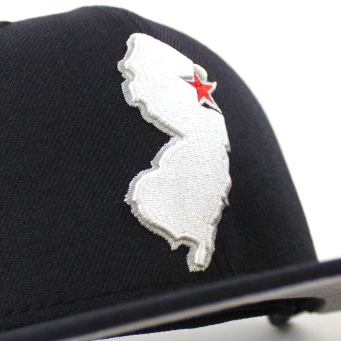 New Jersey State New Era 59Fifty Fitted Hat (Navy Gray Under Brim)
