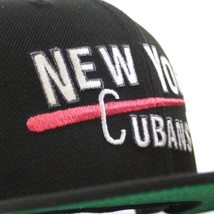 New York Cubans New Era 59Fifty Fitted Hat (Black Green Under Brim)