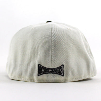 New York Cubans New Era 59Fifty Fitted Hat (Chrome White Black Green Under Brim)