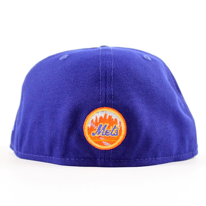 New York (Drippy Logo) 25th Anniversary New Era 59Fifty Fitted Hat (Royal Blue Green Under Brim)