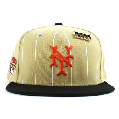 New York Giants New Era 59Fifty Fitted Hat (59FIFTY DAY - Vegas Gold Pinstripe)