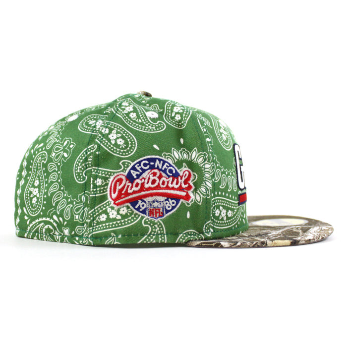 NEW YORK GIANTS PRO BOWL 1986 59Fifty New Era Fitted Hat (PAISLEY REAL TREE Gray Under Brim)