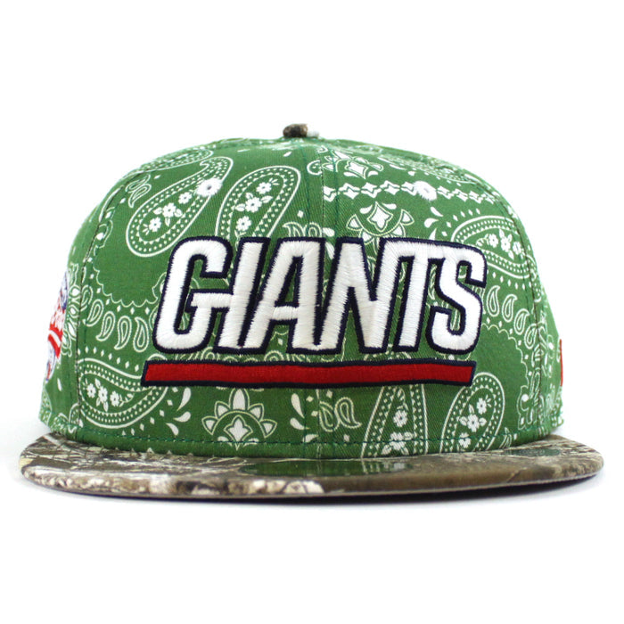 NEW YORK GIANTS PRO BOWL 1986 59Fifty New Era Fitted Hat (PAISLEY REAL TREE Gray Under Brim)