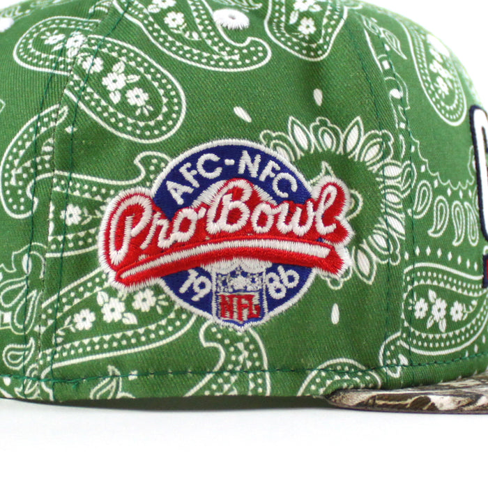 NEW YORK GIANTS PRO BOWL 1986 59Fifty New Era Fitted Hat (PAISLEY REAL TREE Gray Under Brim)