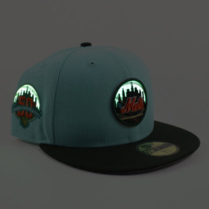 New York Mets 1962 METS 50TH ANNIVERSARY  New Era 59Fifty Fitted Hat (Blue Tint Seaweed Gray Under Brim)