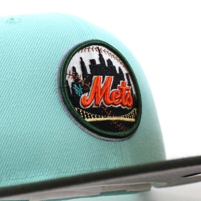 New York Mets 1962 METS 50TH ANNIVERSARY  New Era 59Fifty Fitted Hat (Blue Tint Seaweed Gray Under Brim)