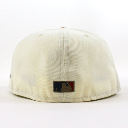 New York Mets 40TH Anniversary New Era 59Fifty Fitted Hat (CHROME WHITE PINOT RED PINE NEEDLE GREEN Under Brim)