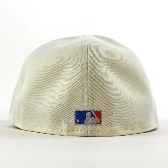New York Mets (Los Mets) 50TH Anniversary New Era 59Fifty Fitted Hat (CHROME WHITE Black GREEN Under Brim)