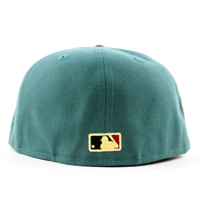 New York Mets Mets SidePatch New Era 59Fifty Fitted Hat (Needle Burnt Wood Pinot Red Under Brim)