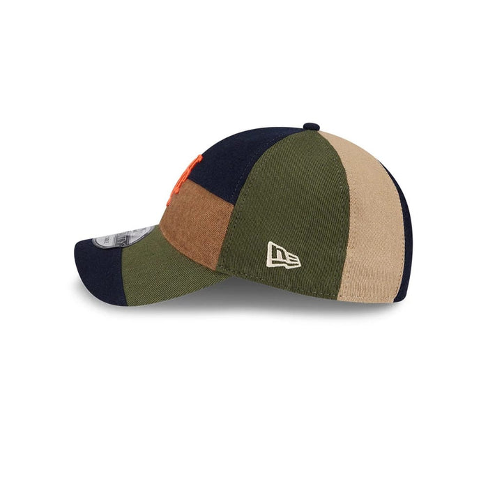 This is a New York Mets MLB Patchwork Open Brown 9TWENTY Adjustable Cap 5