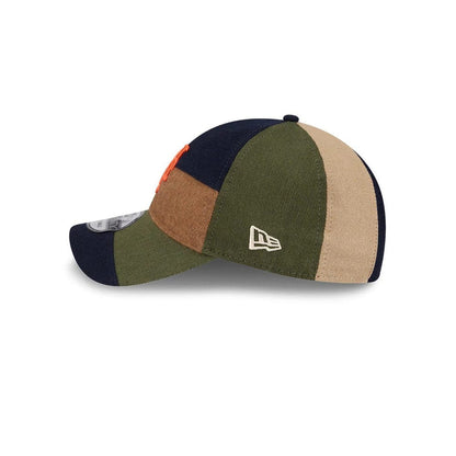 This is a New York Mets MLB Patchwork Open Brown 9TWENTY Adjustable Cap 5