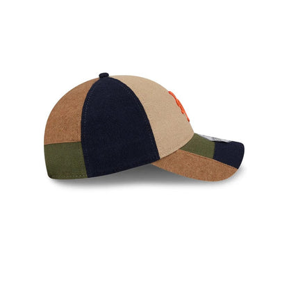 This is a New York Mets MLB Patchwork Open Brown 9TWENTY Adjustable Cap 6