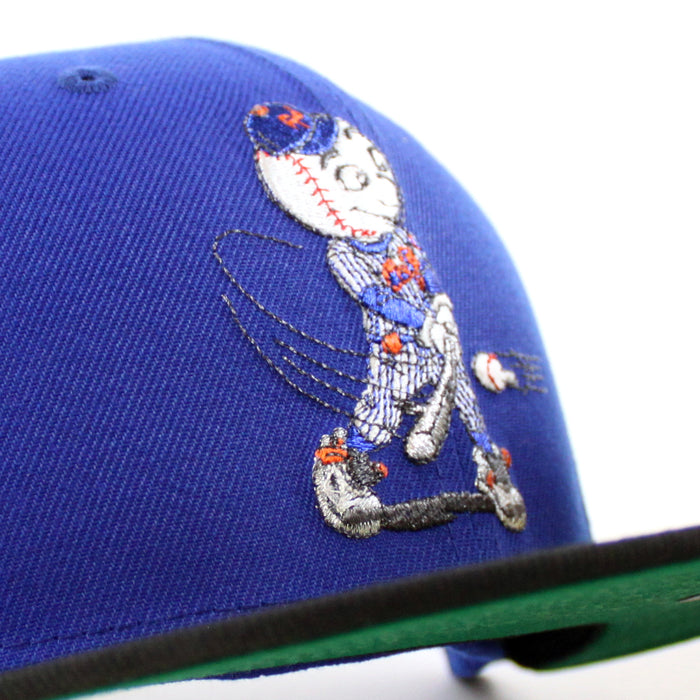New York Mets Old Timers Day Patch New Era 59Fifty Fitted Hat (Blue Black Green Under Brim)
