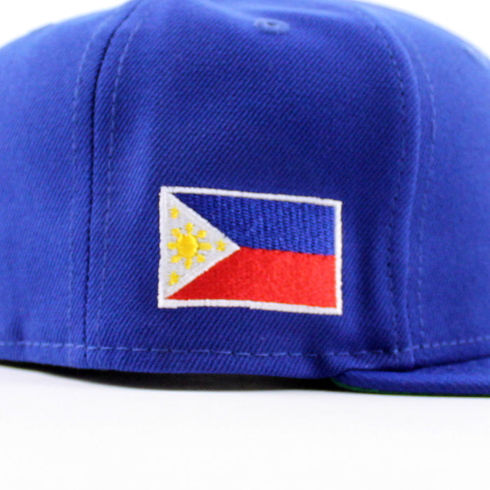 New York Mets PHILIPPINES Flag Patch New Era 59Fifty Fitted Hat (Royal Blue Green Under Brim)