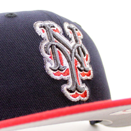 New York Mets Shea Stadium New Era 59Fifty Fitted Hat (Navy Pinot Gray Under Brim)