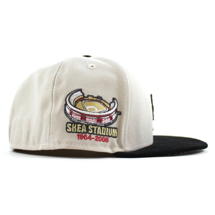 New York Mets Shea Stadium New Era 59Fifty Fitted Hat (Stone Corduroy Gray Under Brim)