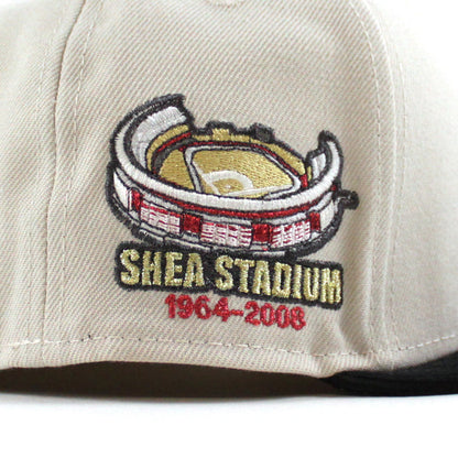 New York Mets Shea Stadium New Era 59Fifty Fitted Hat (Stone Corduroy Gray Under Brim)