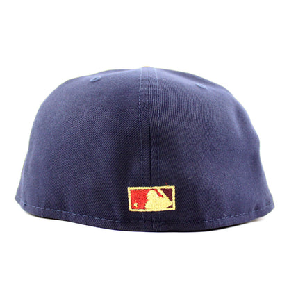 New York Yankees 1923-2008 YANKEE STADIUM New Era 59Fifty Fitted Hat (Navy Blue Maroon Green Under Brim)