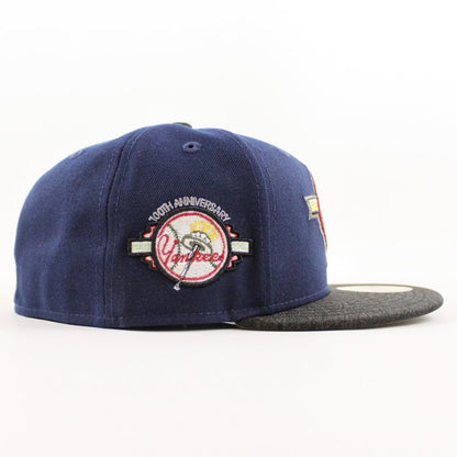 New York Yankees 1949 World Series 100TH ANNIVERSARY New Era 59Fifty Fitted Hat (OceanSide Black Olive Under Brim)
