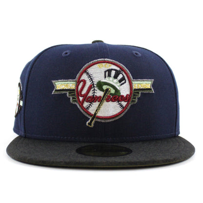 New York Yankees 1949 World Series 100TH ANNIVERSARY New Era 59Fifty Fitted Hat (OceanSide Black Olive Under Brim)