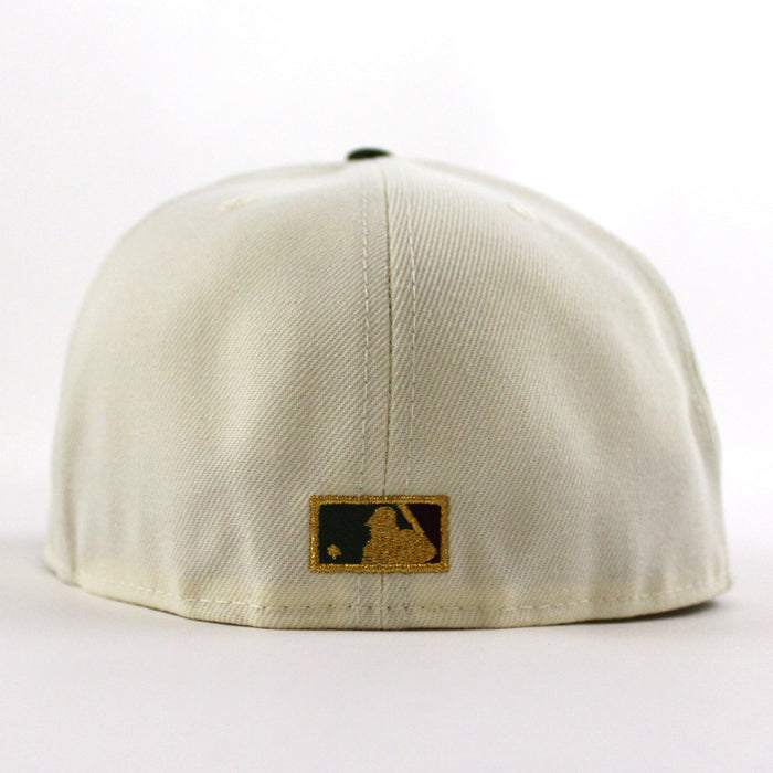New York Yankees 1949 World Series 100TH ANNIVERSARY New Era 59Fifty Fitted Hat (Chrome White Cilantro Green Gray Under Brim)