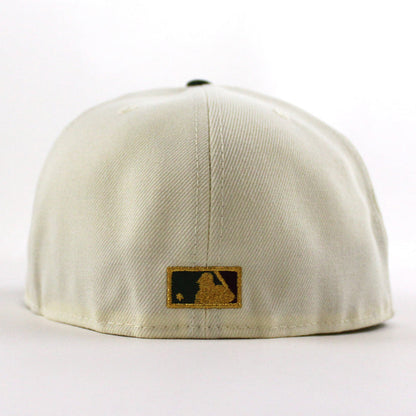 New York Yankees 1949 World Series 100TH ANNIVERSARY New Era 59Fifty Fitted Hat (Chrome White Cilantro Green Gray Under Brim)