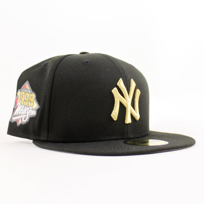 New York Yankees 1999 World Series New Era 59Fifty Fitted Hat (Black Gray Under Brim)