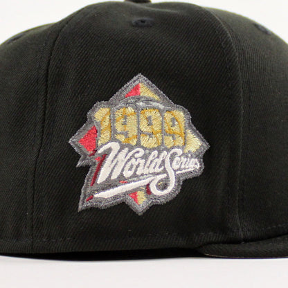 New York Yankees 1999 World Series New Era 59Fifty Fitted Hat (Black Gray Under Brim)