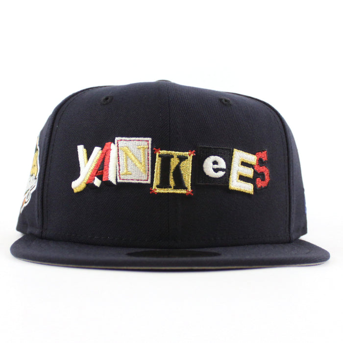 New York Yankees Death Note 1999 World Series New Era 59Fifty Fitted Hat (Navy Gray Under Brim)