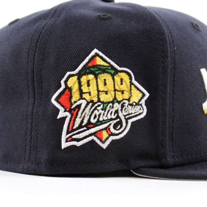 New York Yankees Death Note 1999 World Series New Era 59Fifty Fitted Hat (Navy Gray Under Brim)