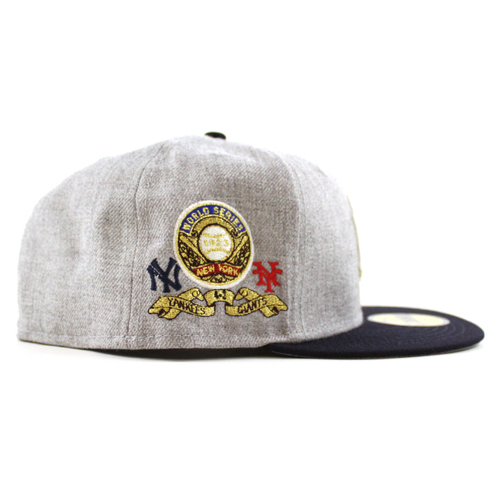 NEW YORK YANKEES DYNASTY New Era 59Fifty Fitted Hat (Gray Navy Gray Under Brim)