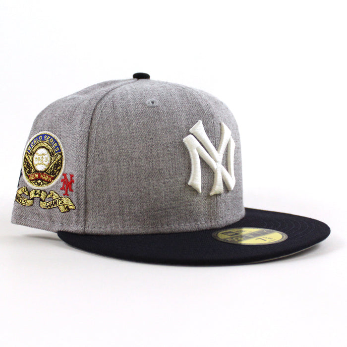 NEW YORK YANKEES DYNASTY New Era 59Fifty Fitted Hat (Gray Navy Gray Under Brim)