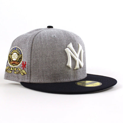 NEW YORK YANKEES DYNASTY New Era 59Fifty Fitted Hat (Gray Navy Gray Under Brim)