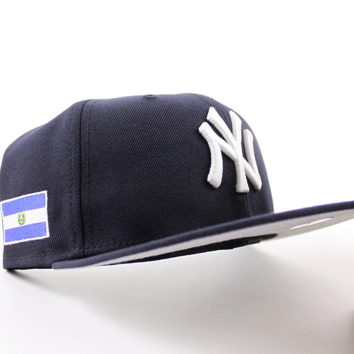 New York Yankees El Salvador New Era 59Fifty Fitted Hat (Navy Gray Under Brim)