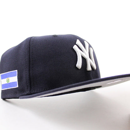 New York Yankees El Salvador New Era 59Fifty Fitted Hat (Navy Gray Under Brim)