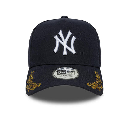 This is a New York Yankees MLB Tonal Icon Navy 9FORTY E-Frame Adjustable Cap 2