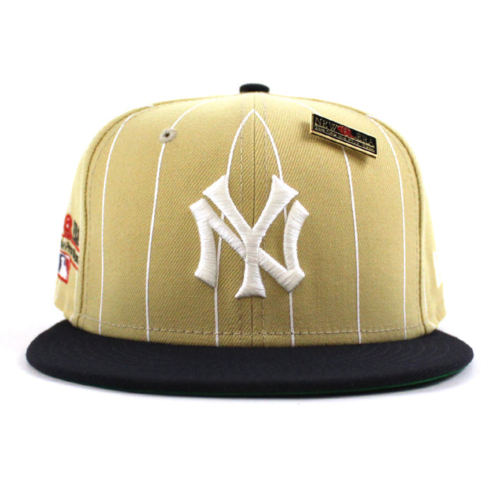 New York Yankees New Era 59Fifty Fitted Hat (59FIFTY DAY - Vegas Gold Pinstripe)