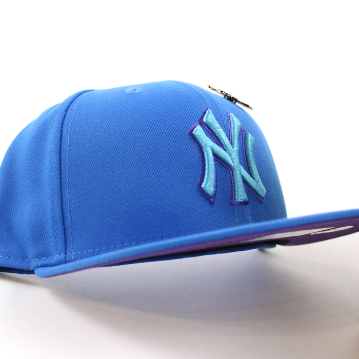 New York Yankees OUTERSPACE Neptune New Era 59Fifty Fitted Hat (Blue Purple Under Brim)
