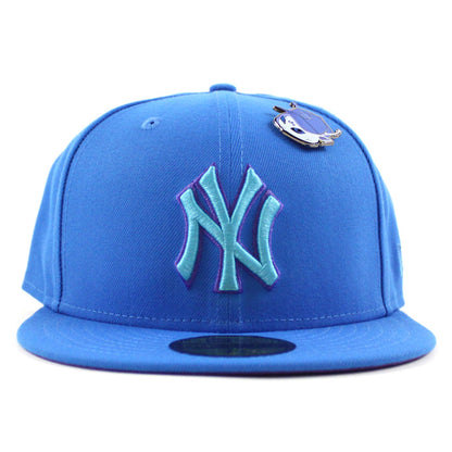 New York Yankees OUTERSPACE Neptune New Era 59Fifty Fitted Hat (Blue Purple Under Brim)