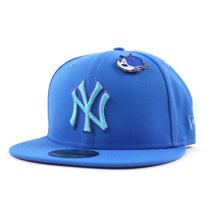 New York Yankees OUTERSPACE Neptune New Era 59Fifty Fitted Hat (Blue Purple Under Brim)