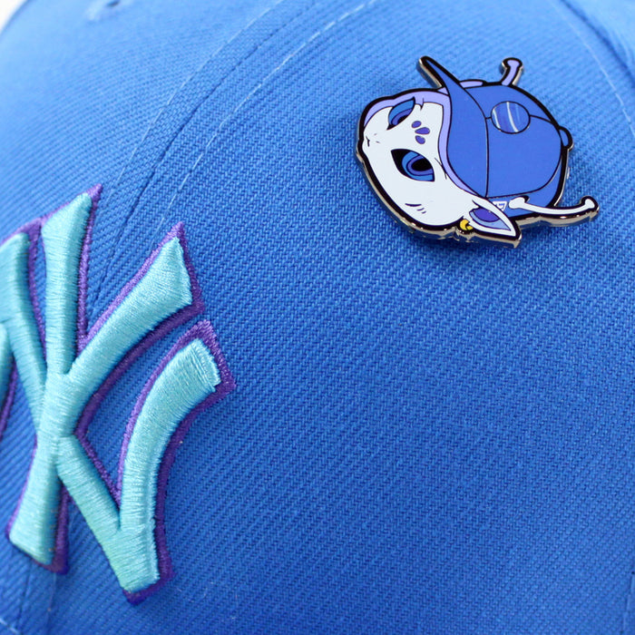 New York Yankees OUTERSPACE Neptune New Era 59Fifty Fitted Hat (Blue Purple Under Brim)