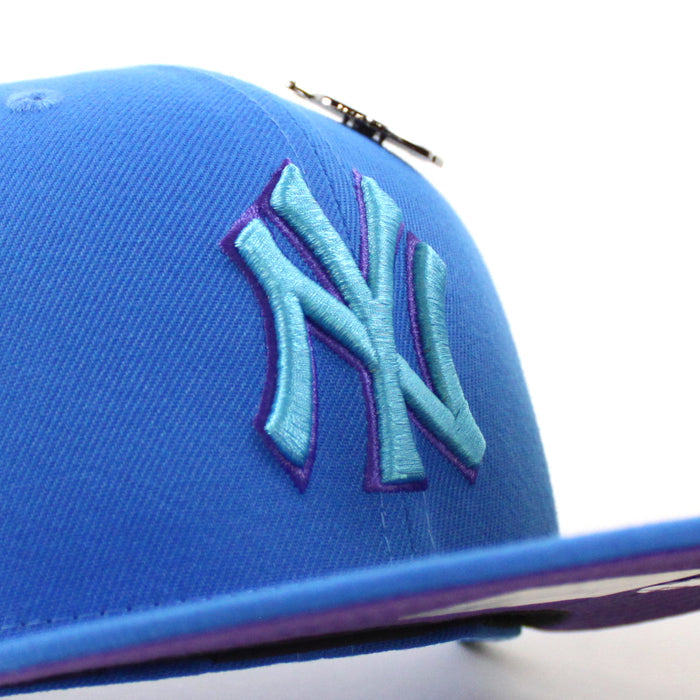 New York Yankees OUTERSPACE Neptune New Era 59Fifty Fitted Hat (Blue Purple Under Brim)