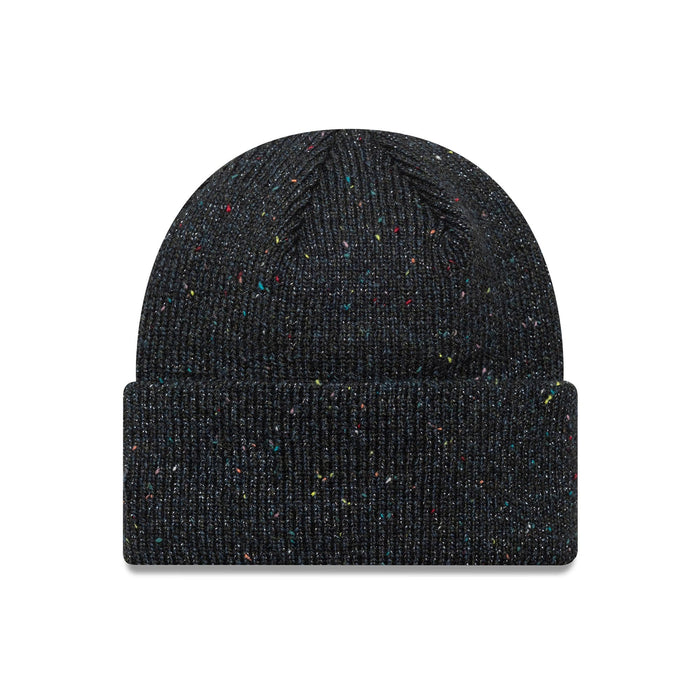 This is a New York Yankees Womens MLB Glitter Black Cuff Knit Beanie Hat 2