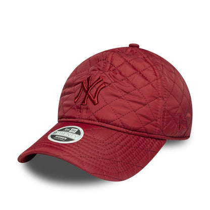 This is a New York Yankees Womens MLB Padded Dark Red 9TWENTY Adjustable Cap 1